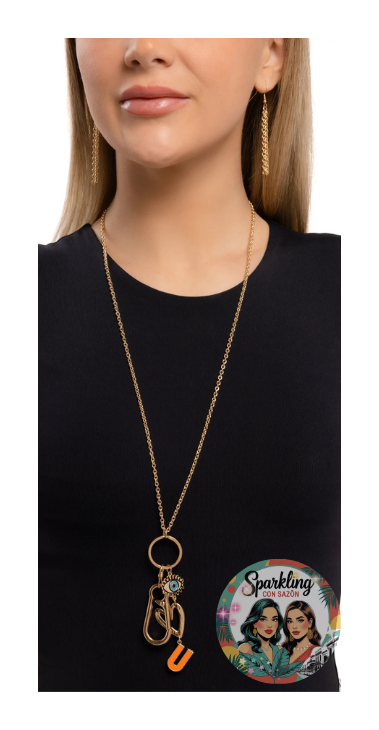 I Love You Heart Charm Lanyard Necklace
