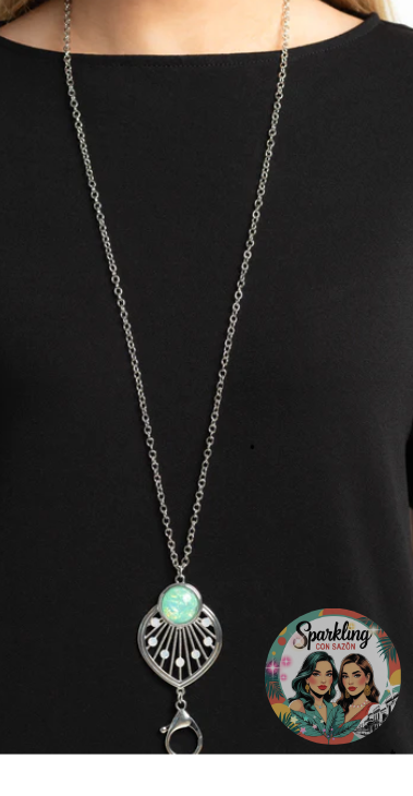 Saffron Green Pendant Necklace