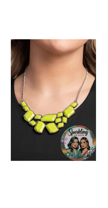 Vivid Green Collar Necklace