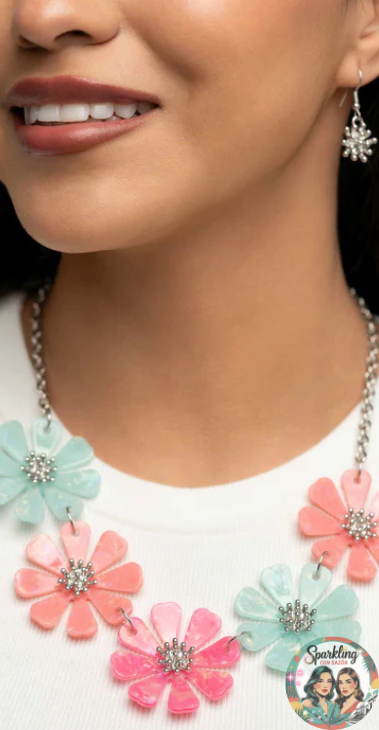 Dazzling Multicolor Charm Necklace